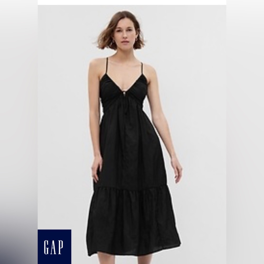 Brand new! Tie front ruffle hem maxi dress orig $98